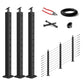 Cablura 36" Black Surface Mount Stair Cable Railing System DIY Kit (8ft, No Handrail)