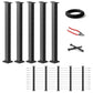 Cablura 36" Black Horizontal Surface Mount Cable Railing System DIY Kit (16ft, No Handrail)