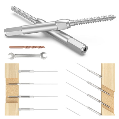 Cablura Swageless Left & Right Lag Screw Cable Railing Kit