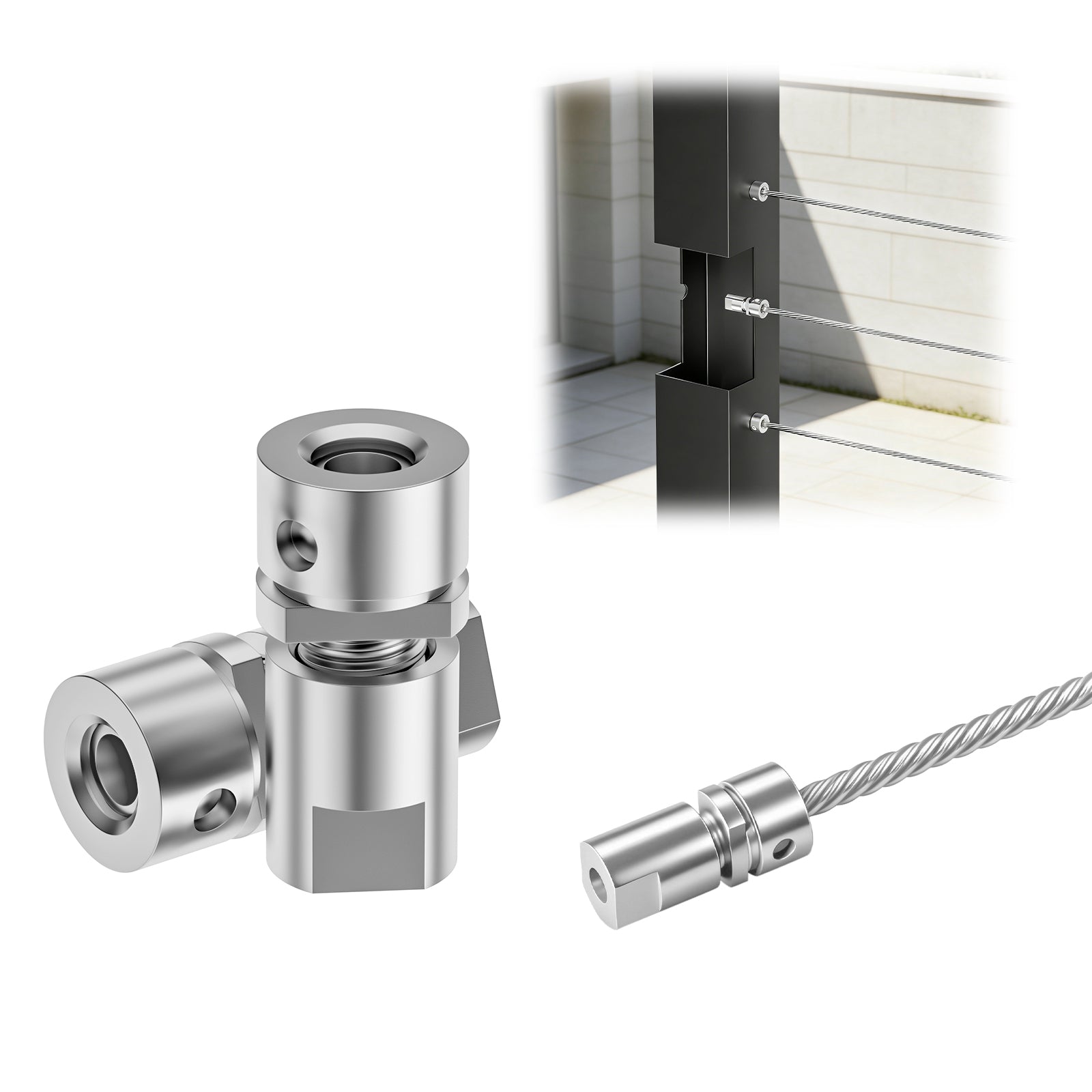 Cablura Swageless Cable Railing Anchor Terminal | Cable Railing Hardware