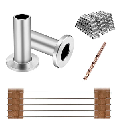 Cablura T316 Stainless Steel Protector Sleeves for 1/8" Wire Rope Cable Railing