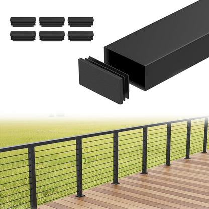 Cablura 6.6FT Stainless Steel Black Cable Railing Handrails