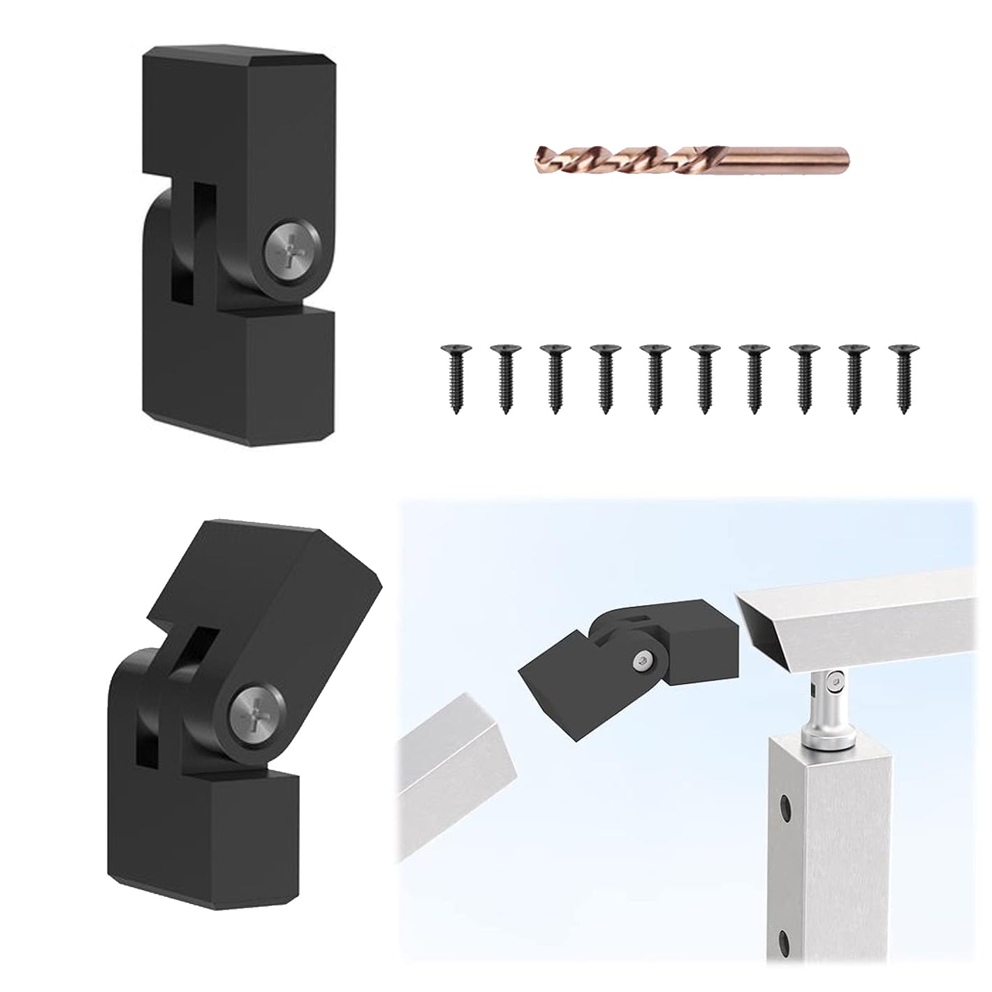 Cablura Vertical Pivot Connectors for Handrails