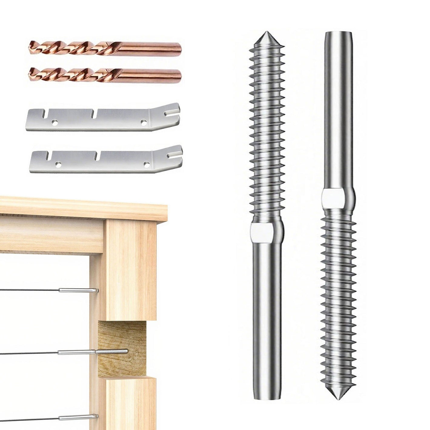 Cablura Swage Lag Screws for 1/8" Cable Railing