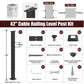 Cablura 42" Level Drilled Cable Railing Post