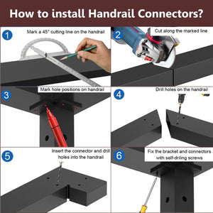 Cablura Corner Connectors for Handrails