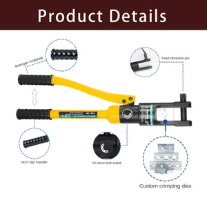 Cablura 10 Ton Hydraulic Crimping Tool & Cable Cutter – For 1/8" Cable Railing Systems