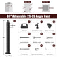 Cablura 36" Adjustable 25-35 Angle Cable Railing Post
