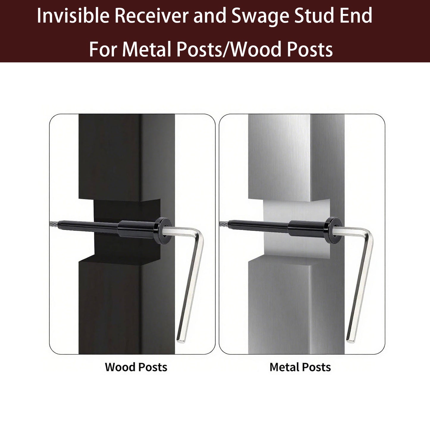 Cablura Black Invisible Cable Railing Kit