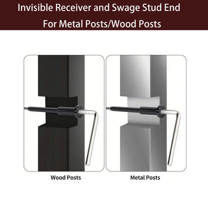 Cablura Black Invisible Cable Railing Kit