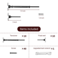 Cablura 1/8" Black Cable Railing Kit with Swage Toggle Turnbuckle, T316 Stainless Steel for Wood Posts