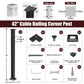 Cablura 42" Level Drilled Cable Railing Corner Post