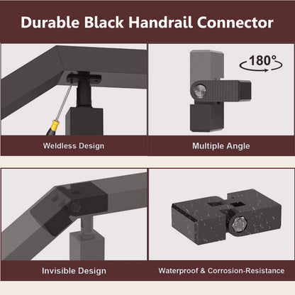 Cablura Vertical Pivot Connectors for Handrails