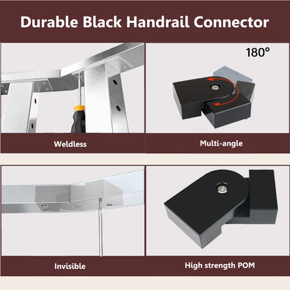 Cablura Level Pivot Connectors for Handrails