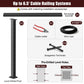 Cablura 42" Black Cable Railing Kit, 6.5ft Level Surface Mount DIY Complete System