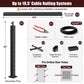 Cablura 36" Black Cable Railing Kit, 19.5ft Stair Surface Mount DIY Complete System