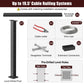 Cablura 36" Black Cable Railing Kit, 19.5ft Level Surface Mount DIY Complete System