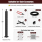 Cablura 36" Black Surface Mount Stair Cable Railing System DIY Kit (12ft, No Handrail)