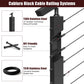 Cablura 36" Black Cable Railing Kit, 6.5ft Stair Surface Mount DIY Complete System