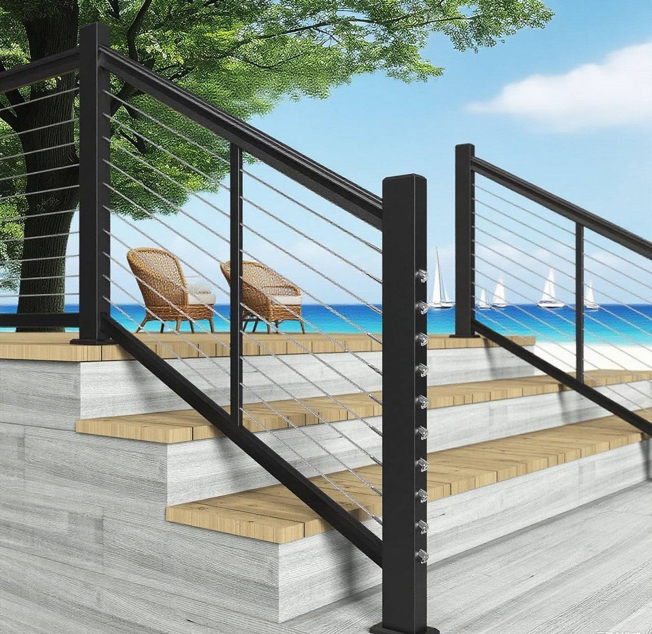 Cablura Invisible Cable Railing Kit