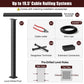 Cablura 42" Black Cable Railing Kit, 19.5ft Level Surface Mount DIY Complete System