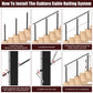 Cablura 42" Adjustable 25-35 Angle Cable Railing Post