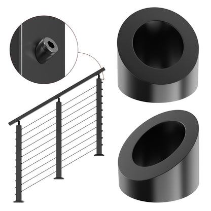 Cablura 5/16" ID Black 30° Angle Beveled Washers