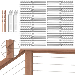 Cablura Swage Lag Screws for 1/8" Cable Railing