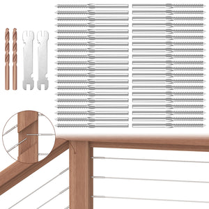 Cablura Swage Lag Screws for 1/8" Cable Railing