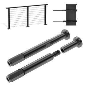 Cablura Black Swageless Cable Railing Terminals