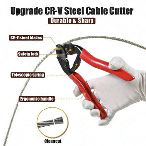 Cablura Cable Cutter For 1/8" & 5/32" Wire Rope