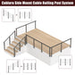 Cablura 36" Level Drilled Side Mount Cable Railing Post